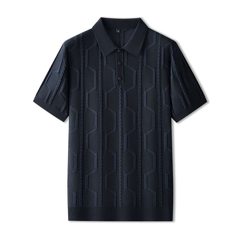 Adam™ | Stilren och luftig Jacquard Pikétröja