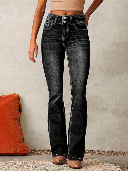 Hedda™ | Höga Midjejeans med Flared Passform