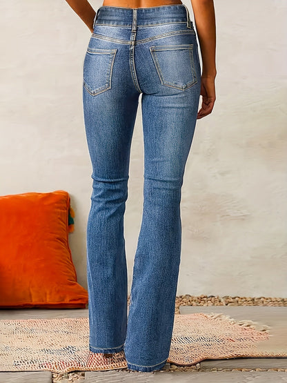 Hedda™ | Höga Midjejeans med Flared Passform