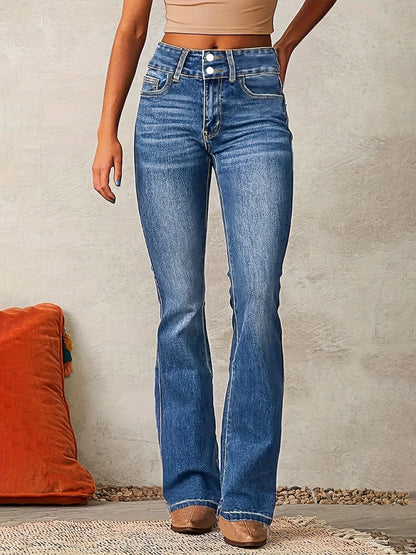 Hedda™ | Höga Midjejeans med Flared Passform