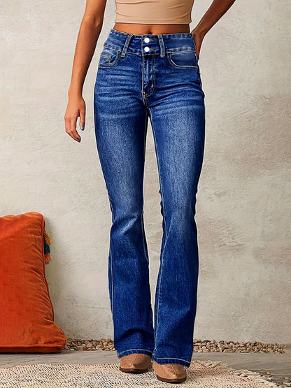 Hedda™ | Höga Midjejeans med Flared Passform